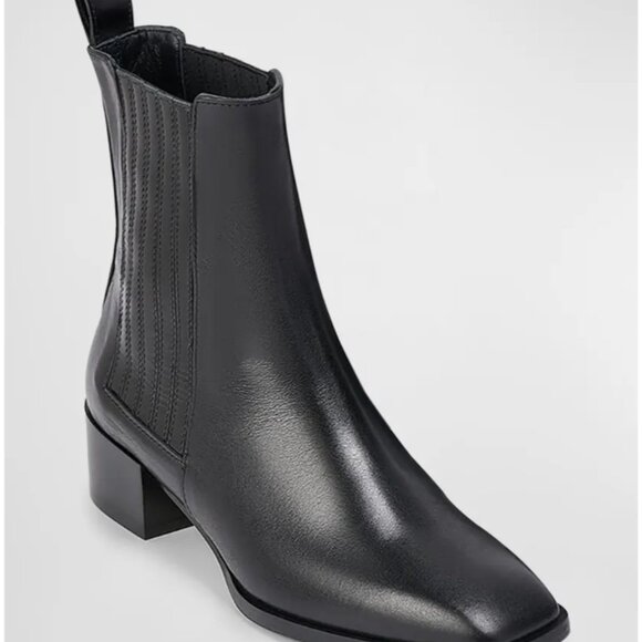 NEW Aeyde Neil Calfskin Leather Boots Black 41 - Picture 2 of 12